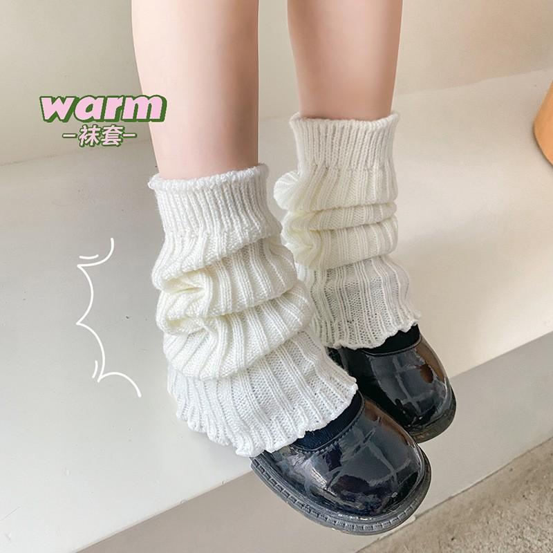 Vertical Strip Knitted Socks To Keep Warm Girls College Wind Knee Pads Long Boots Cover Over The Knee Parent-Child Pile Socks