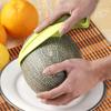Melonskjæreverktøy Frukt Cantaloupe Vannmelon Kutter Skiver Kube Melondeler Skreller for Hjemmefest Camping Kjøkkenredskap