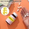 Medicine Bottle Clips for Easy Medication Identification Portable Pill Bottle Clip with Marker Labels Pen, Perfect for Daily Use