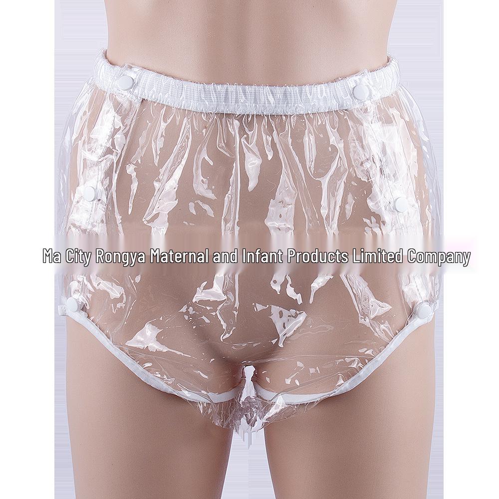 Auslaufsichere, wiederverwendbare Windeln mit seitlichem Druckknopfverschluss - Weiß oder Grau