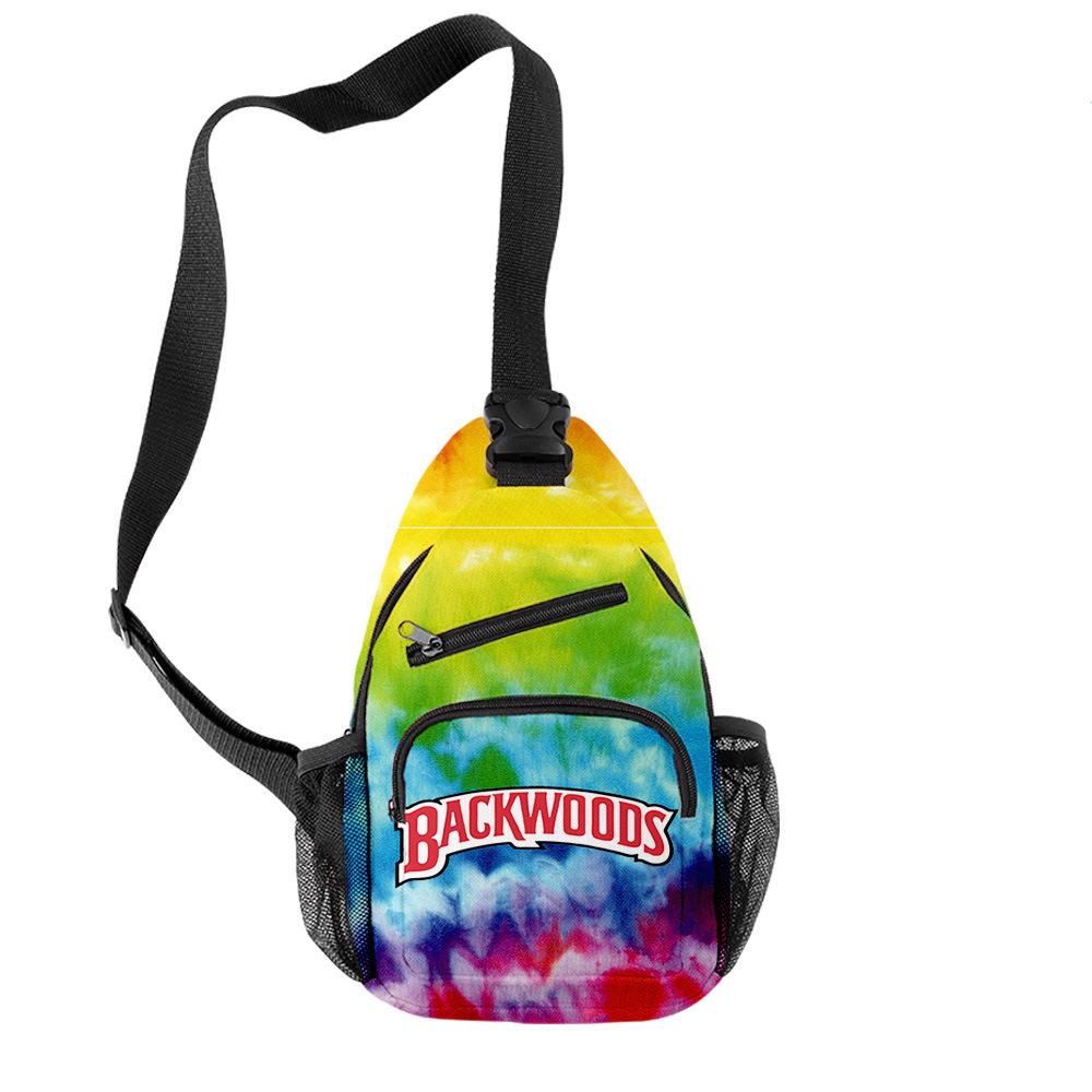 Backwoods 3D Printed Breathable Wear-Resistant Men'S Shoulder Bag Satchel Breast Bag