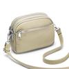 Leather Fashion Mother Bag New Three Zipper Mobile Phone Bag Messenger Bag Women's High-end Single Shoulder Women's Bag Large Capacity