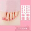 New Toe Nail Stickers 3D Manicure Stickers Toenail Bronzing Imitation Diamond Girl Cute Nail Polish Film Manicure Stickers