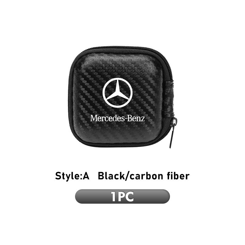 

Автомобильная наклейка Сумка для хранения наушников Проводные наушники EVA Контейнер для хранения на молнии Для Mercedes Benz CLK GLC W212 C200 C300 W203 W204 W20