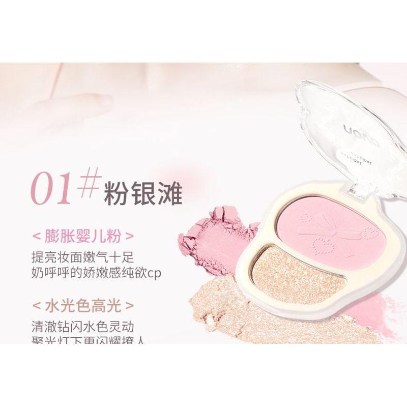 NOVO - Sweet Encounter Highlighter Blush Palette - 3 Types