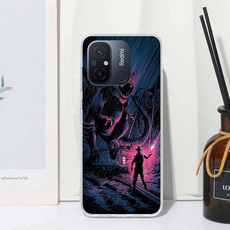 Jurassic Park Dinosaur World Phone Case For Xiaomi Redmi 12C 12 10C 10A 10 9C 9A 9T 9 8A 8 7A 7 6A 6 Pro K70 K40 K20 Fundas Back