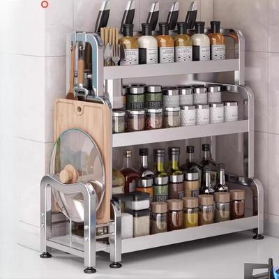 3-Tier Stainless Steel Kitchen Countertop Storage Rack