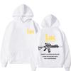 Heckler & Koch HK M4 Graphic Print Vintage Unisex Loose Warm Streetwear Fall Winter Hoodie