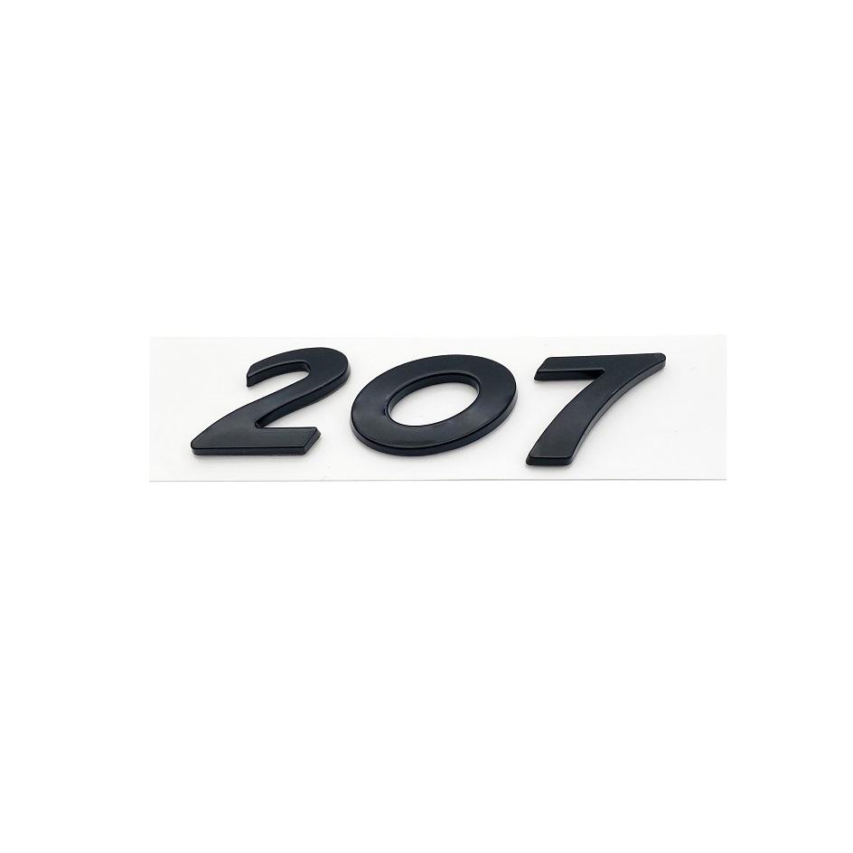 2026 Horká Samolepka na Auto 3D Černé Stříbrné Písmena 206 207 301 307 308 408 508 Znak pro Peugeot Auto Blatník Kufr Zadní Logo Samolepka