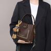 Bucket Bag 2025 New Autumn Winter Genuine Leather Women's Bag Vintage Wide Shoulder Strap Fashion Single Shoulder Bag Crossbody Bag Tote Bag