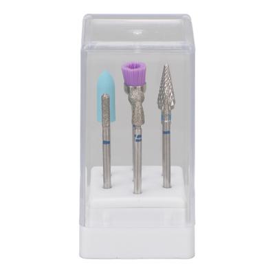 7pcs Nail Drill Bit Set Stainless Steel Portable Professional Fast Removal Nail Grinding Bits