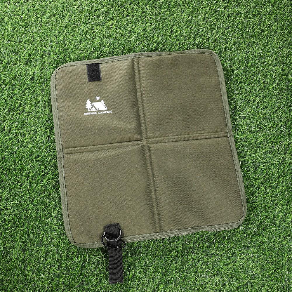 Portable Waterproof Oxford Cloth Outdoor Folding Cushion - Fashionable, Thick, Moisture & Dirt-Proof Picnic Mat 35x37cm