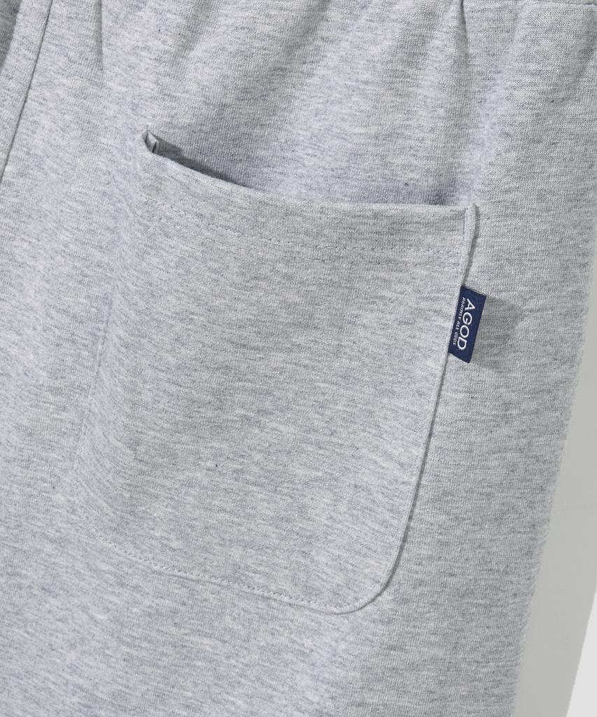 AGOD Single-Pleat Cargo Sweatpants [Gray]
