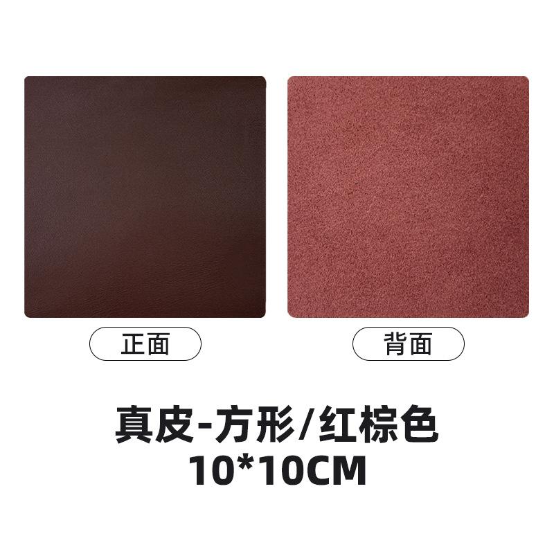 Round spot leather teacup mat can be ordered lOGO hand sewing with oil edge pu leather coaster thermal insulation mat wholesale