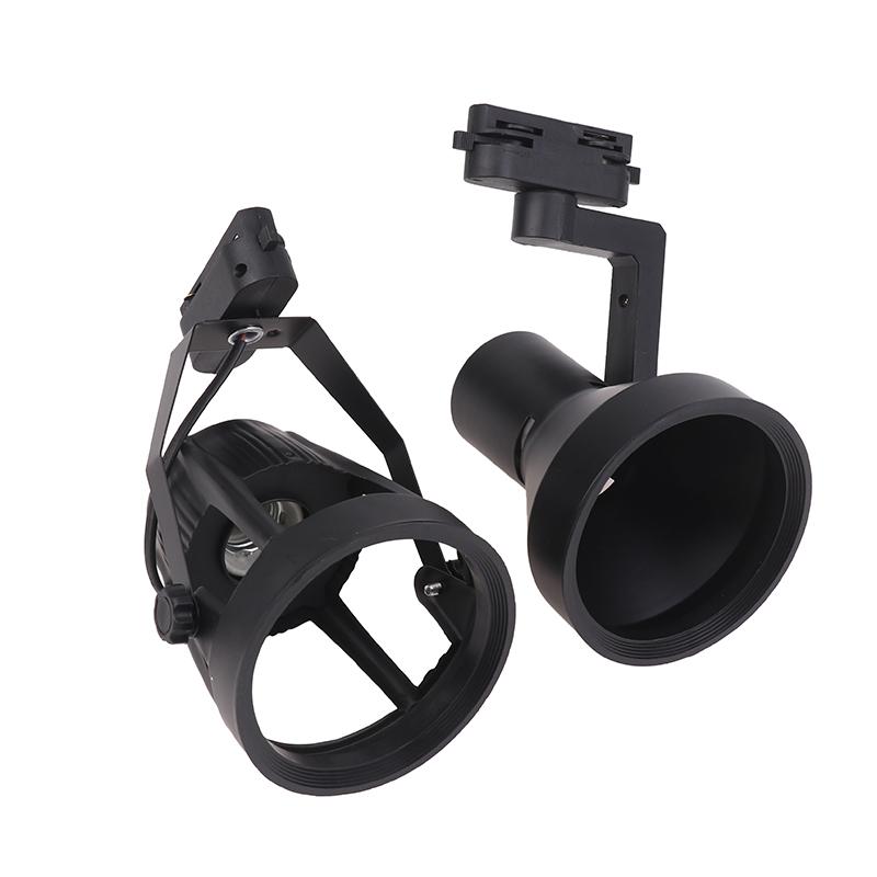 Par30 Led E27 Track Light Bracket Base 2/3Wires Rail Ceiling Lamps Holder Clothing Store Living Room Commercial Use