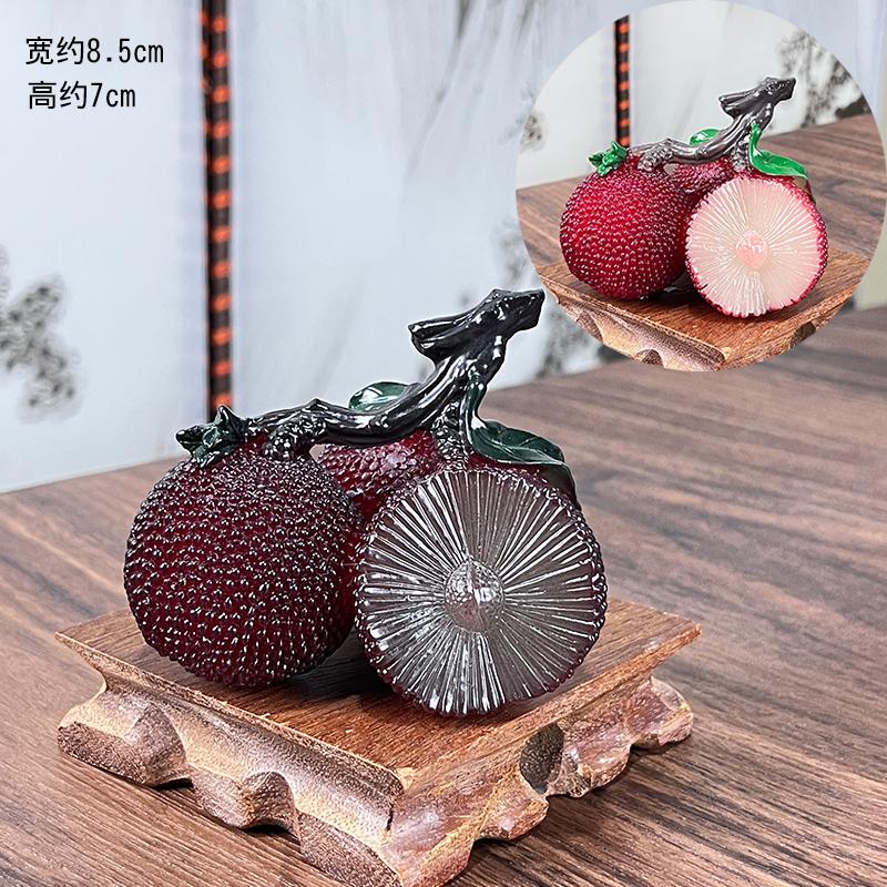 

Resin color changing tea pet fruit ornaments exquisite and nourishing tea table accessories desktop decoration crafts