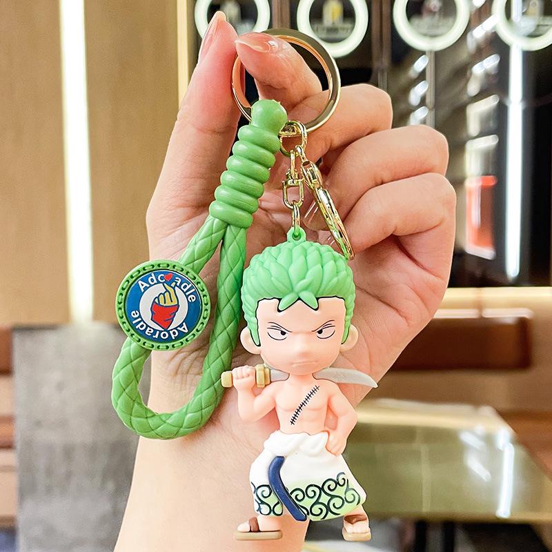 Creative One Piece Keychain: Car & Bag Pendant with Claw Machine Charm