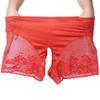 Sexy Satin Shiny Mesh Patchwork Panties Lace Boxer Exotic Crotch Style Underwear Sheer See Through Unisex Underpants