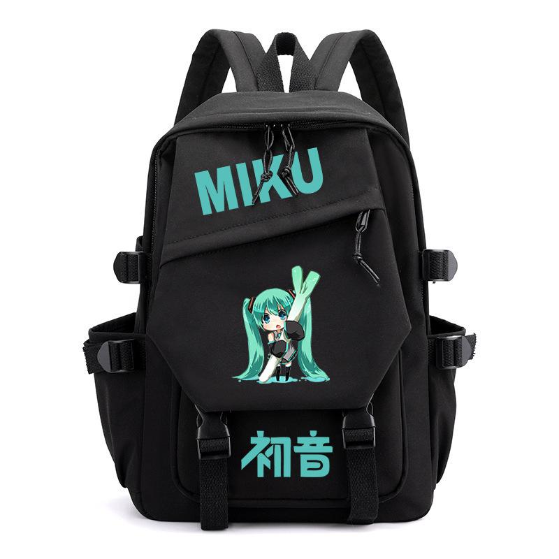 Hatsune Future Versatile Backpack Junior High School Girls Reduce Burden School Bag High School Students Casual Backpack
