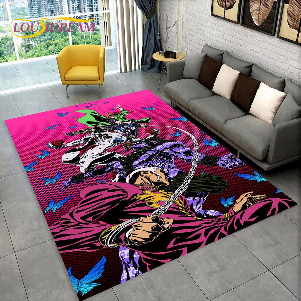 Anime Jojo's Bizarre Adventure  Area Rug,Carpet Rug for Living Room Bedroom Sofa Doormat Decoration, Kid Play Non-slip Floor Mat