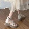 Sommer Plateau Damen Sandalen Riemen hinten Offene Zehen Elegant Damen Sandalen Schuhe Outdoor Lässig Strand Sandalen Sandalias De Mujer