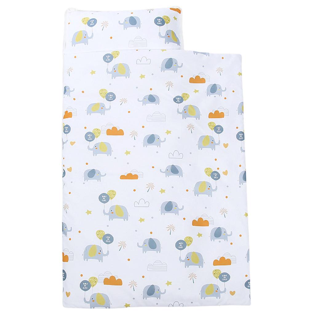 Kleinkind Nickerchenmatte Schlafsack mit Kissen Kinder Schlafunterlage mit abnehmbarem Kissen Hübsiger Druck Decke Baby Gitterbett Deko
