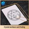 Crystal Necklace Magic Prop: Telepathy Card Prediction Puzzle Toy