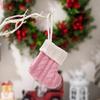 10Pcs Knitted Christmas Stocking Creative Colorful Socks Ornament Stylish Holiday Decoration for Wall or Tree Display