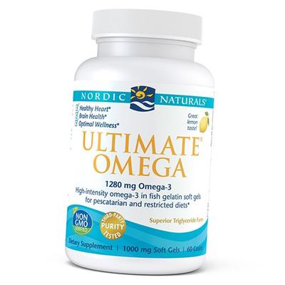 Omega-3 in Fischgelatine, Ultimate Omega in Fischgelatine, 60 Gelkapseln Zitrone (67352043)