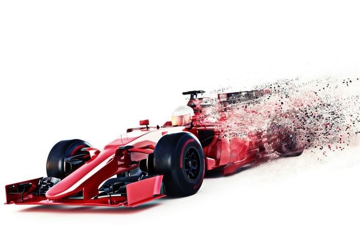 Photomural Abstract F1 Car Smooth Vinyl 520x318