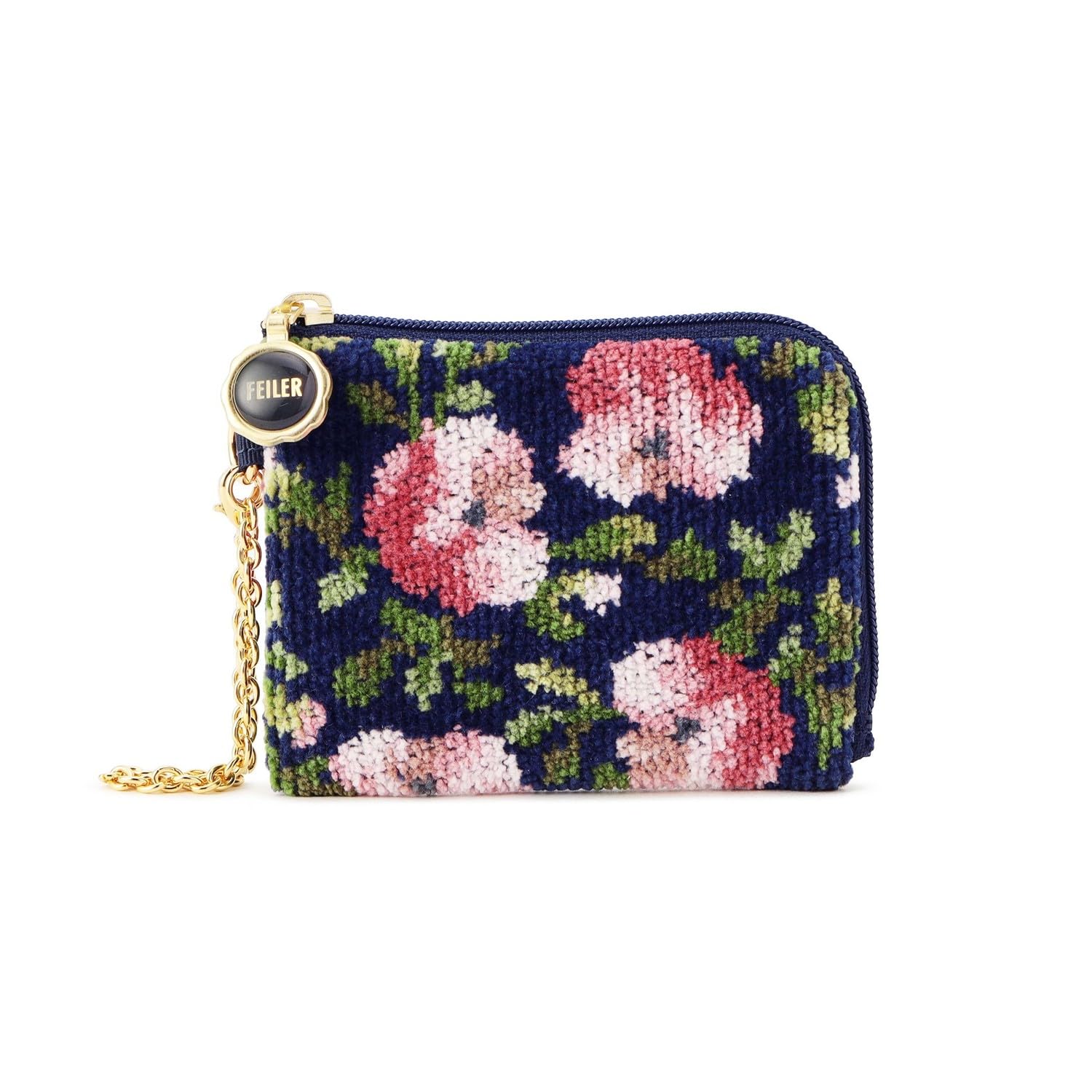 

pouch Think of Me Navy [Feiler] L-shaped [1C3225121007980] TKM-251007 Women s