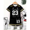 2026 summer children's set No. 23 jersey digital 3D printed children's set men's casual and comfortable T-shirt fashion