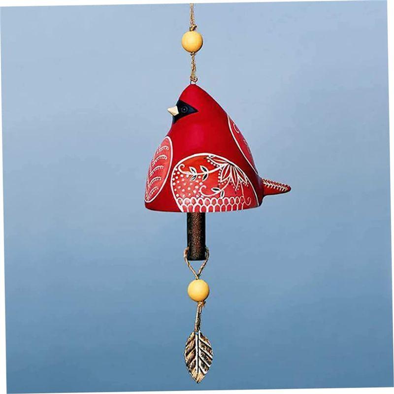 M-Modern-Bird Song Bell Garden Decoration,Hanging Rustic Wind Chime, Pendant Metal Tube Bell Door Bell Pendant, Festival Gift