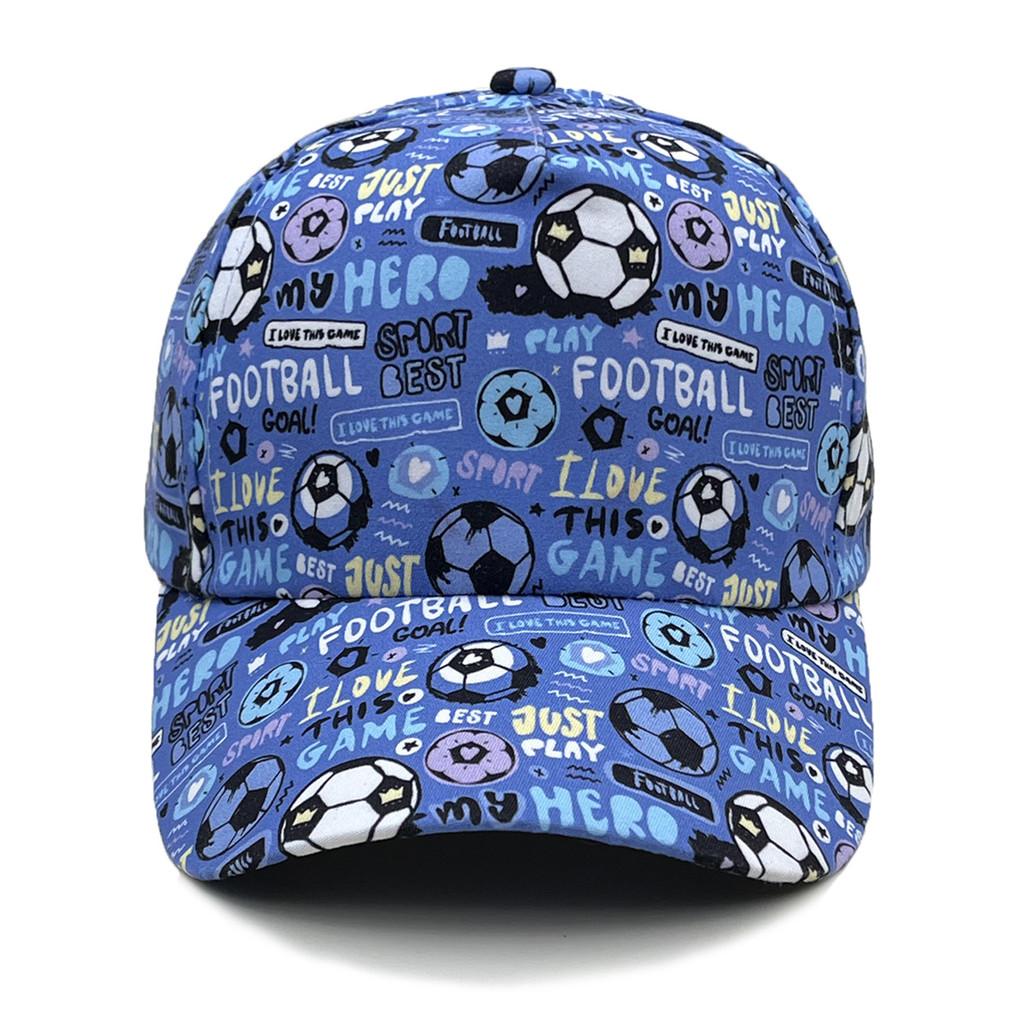 Kids Cotton Baseball Hat With Embroidered Construction Truck For Summer Sunshade