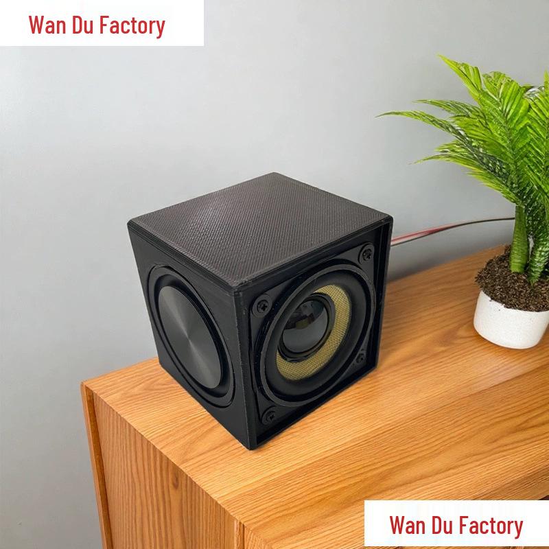 2-inch Dual Diaphragm 15W 4 Ohm Outdoor Subwoofer for Electric Vehicle Silver White CD Pattern - PP Base Speaker 1pc
