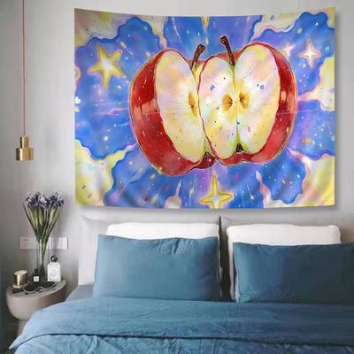 Classic Delicious Apple INS Style Fruit Colorful Tapestry Wall Hanging Bohemian Wall Tapestries Mandala Wall Hanging Sheets