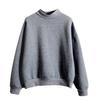Autumn Winter Casual Women Solid Color Crew Neck Long Sleeve Sweatshirt Pullover