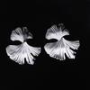 New Foreign Trade Explosion Metal Retro Fashion Trend Temperament Personality Versatile Flowers And Leaves Stud Earrings