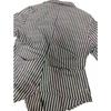 Dames Europese Stijl Gestreept Lange Mouwen Asymmetrisch Casual Blouse Shirt