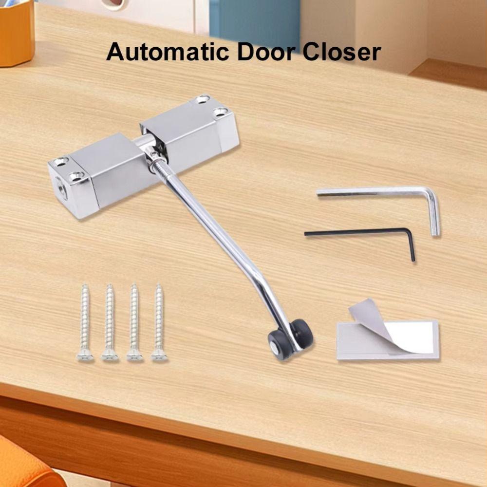 Aluminum Zinc Zinc Alloy Door Closing Hinge Safety Spring Door Closer Automatic Door Closer  Door Hardware