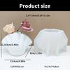 Silicone Flower Vase Molds Shell Shape Flowerpot Moulds Silicone Planter Molds Silicone Texture for Hand-Making Planter