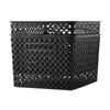Large Decorative Storage Basket 2 Pack with Cut-Out Handles Organizing Household Items Durable Mesh Design Easy Viewing and