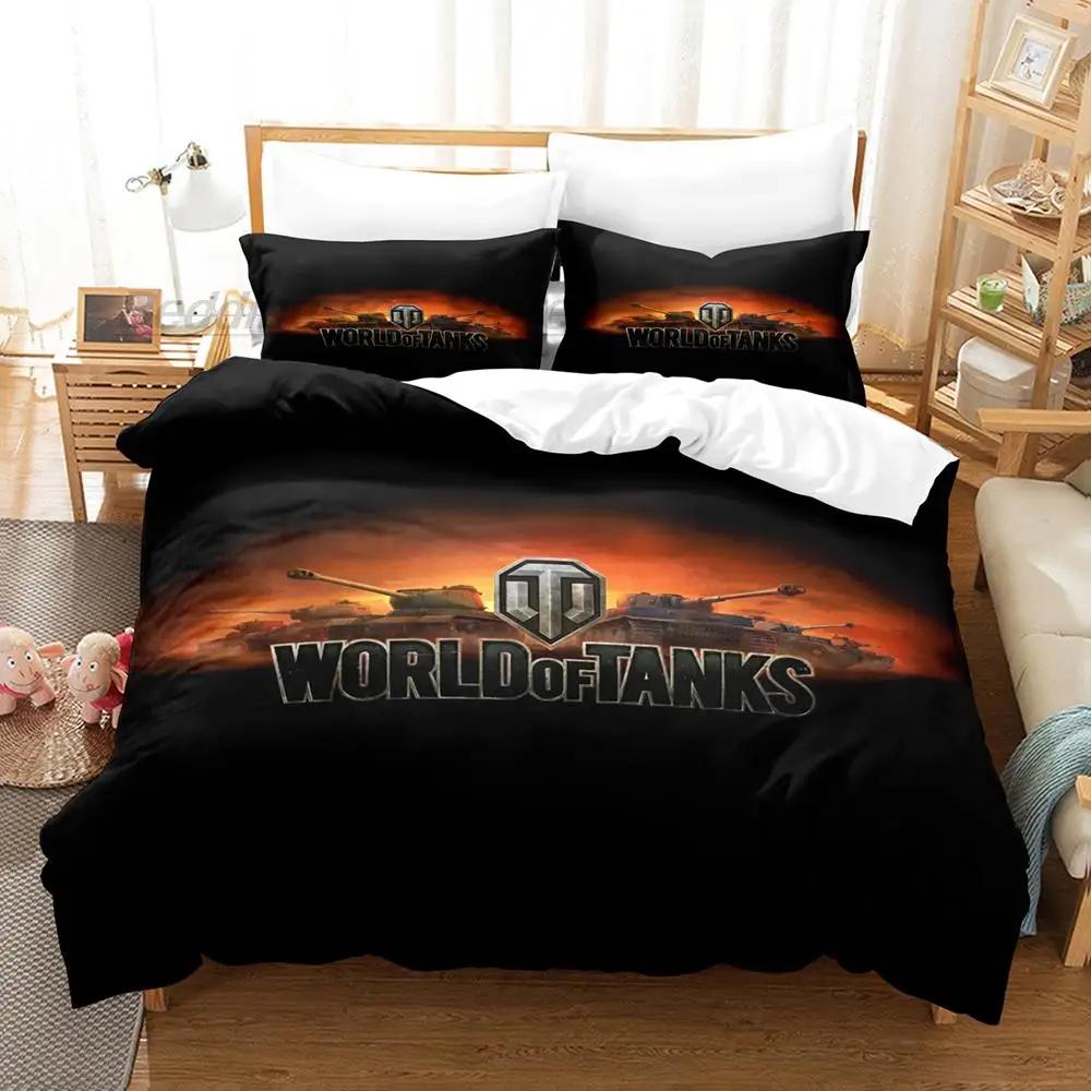 World Of Tanks Bedding Set Single Twin Full Queen King Size Bed Set Aldult Boys Bedroom Duvetcover Sets 3D Print Bed Sheet Set