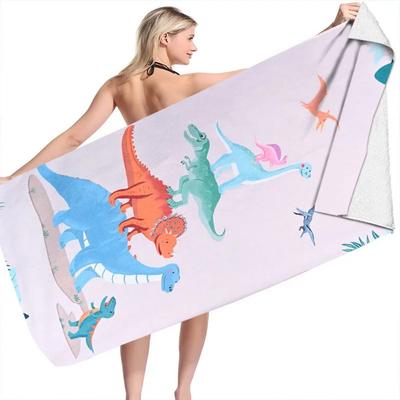 Dinosaur Series Beach Towel Microfiber Bath Towels Yoga Mat Sport Swimming Towels Absorbent Bath Towel For Girl Kids Gifts