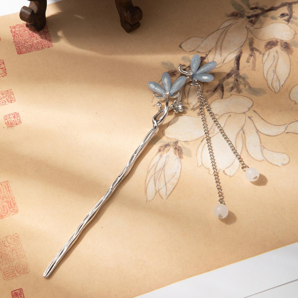 Antique Hair Accessories Women'S High-End Pearl Pendant Fringed Hairpin Hanfu Hairpin Retro Cheongsam Headdress