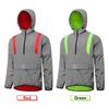 Veste de cyclisme réfléchissante pour homme Coupe-vent à capuche Manteau pour course à pied, randonnée, marche, nuit