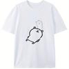 Short Sleeve TShirts Fashion Cute Cartoon Print Round Neck Breathable for Oversized Casual Unisex Y2k Top Graphic T Shirts