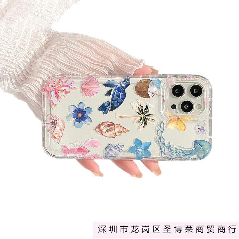 Underwater World for Apple 16Plus mobile phone case iPhone15 new 14ROMAX/13/12/11 transparent