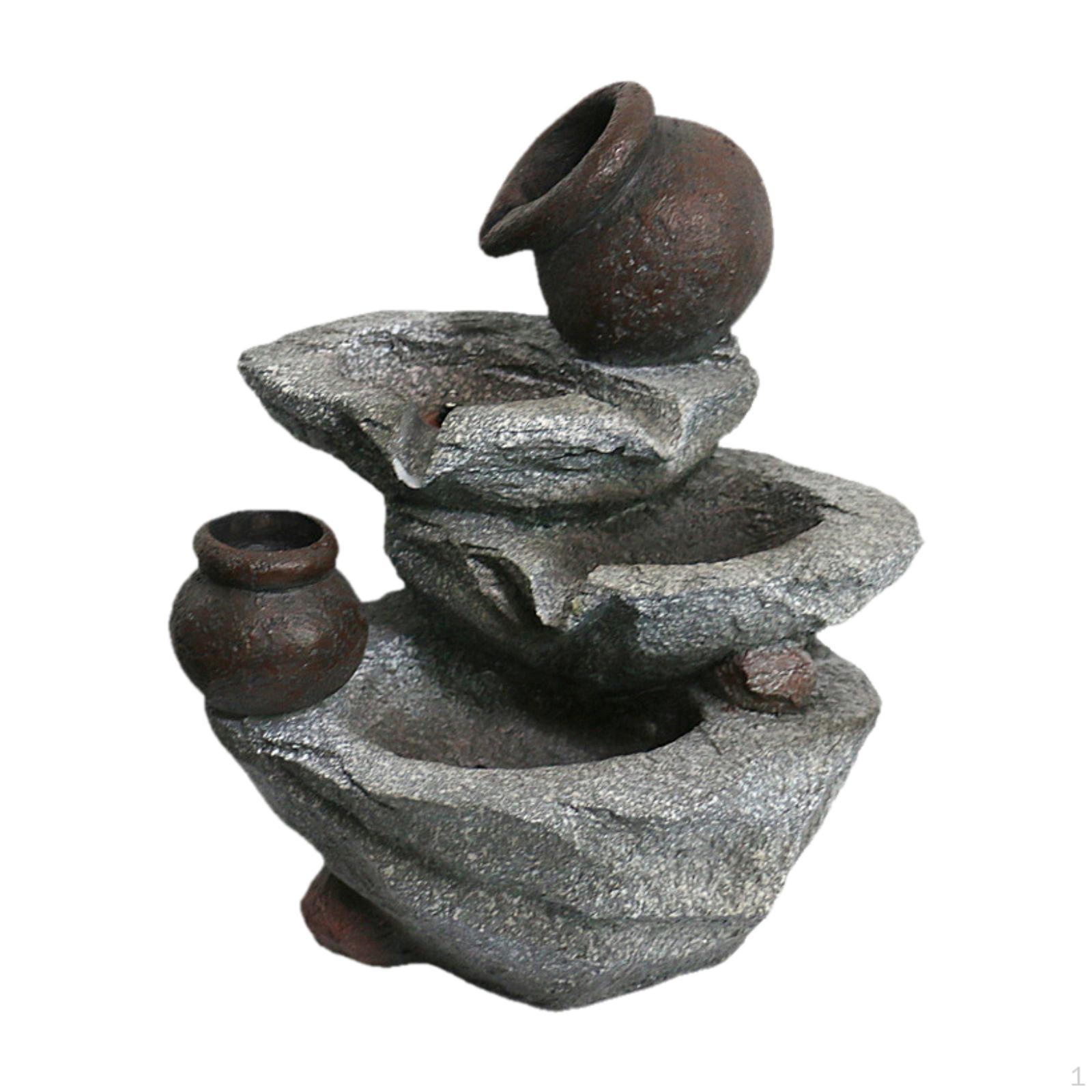 

Tabletop Water Fountain Indoor Feng Shui Decor Ornament for Yoga SPA Bedroom