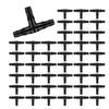 100PCS 4/7 Mm Tee Connector Leak-Proof Plastic Drip Irrigation Connector Black Easy To Install Garden Irrigation Fittings